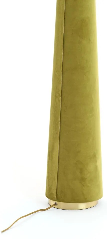 Lampadar verde cu abajur textil (înălțime 168 cm) Devia – Light &amp; Living