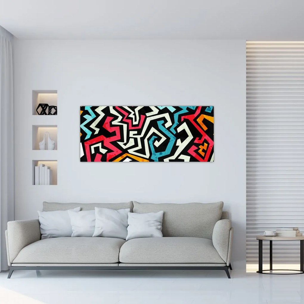 Tablouabstracție grafică (120x50 cm)