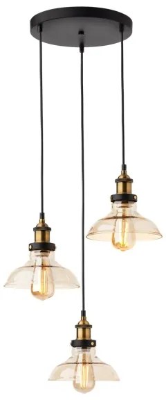 Redo 01-1004 - Lustră pe cablu SAVILLE 3xE27/42W/230V