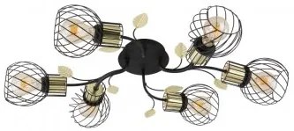 Plafoniera vintage 6 becuri E27 Lally 54113-6D Globo