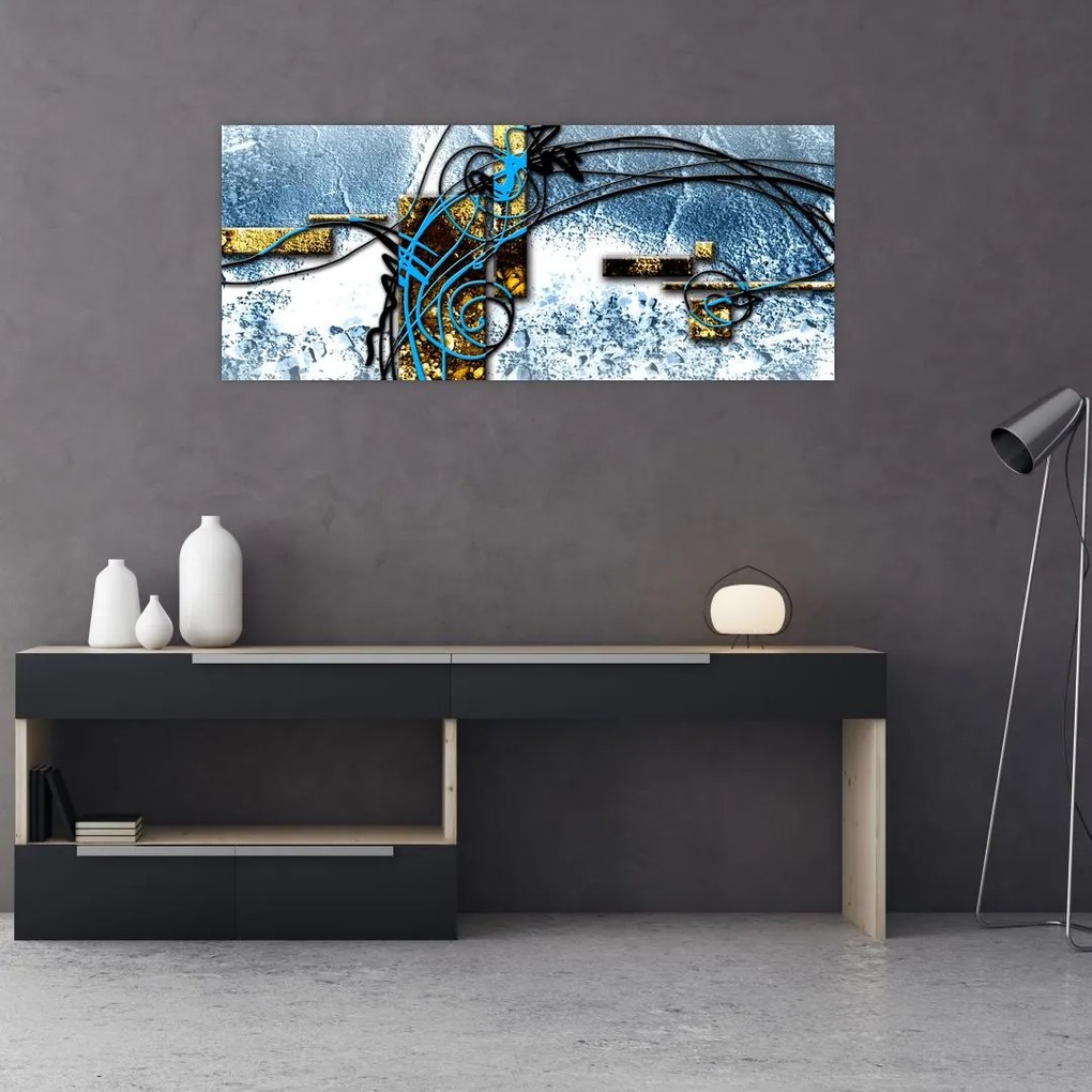Tablou abstract (120x50 cm)