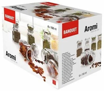 Set pentru condimente Banquet 150 ml,  6 buc.