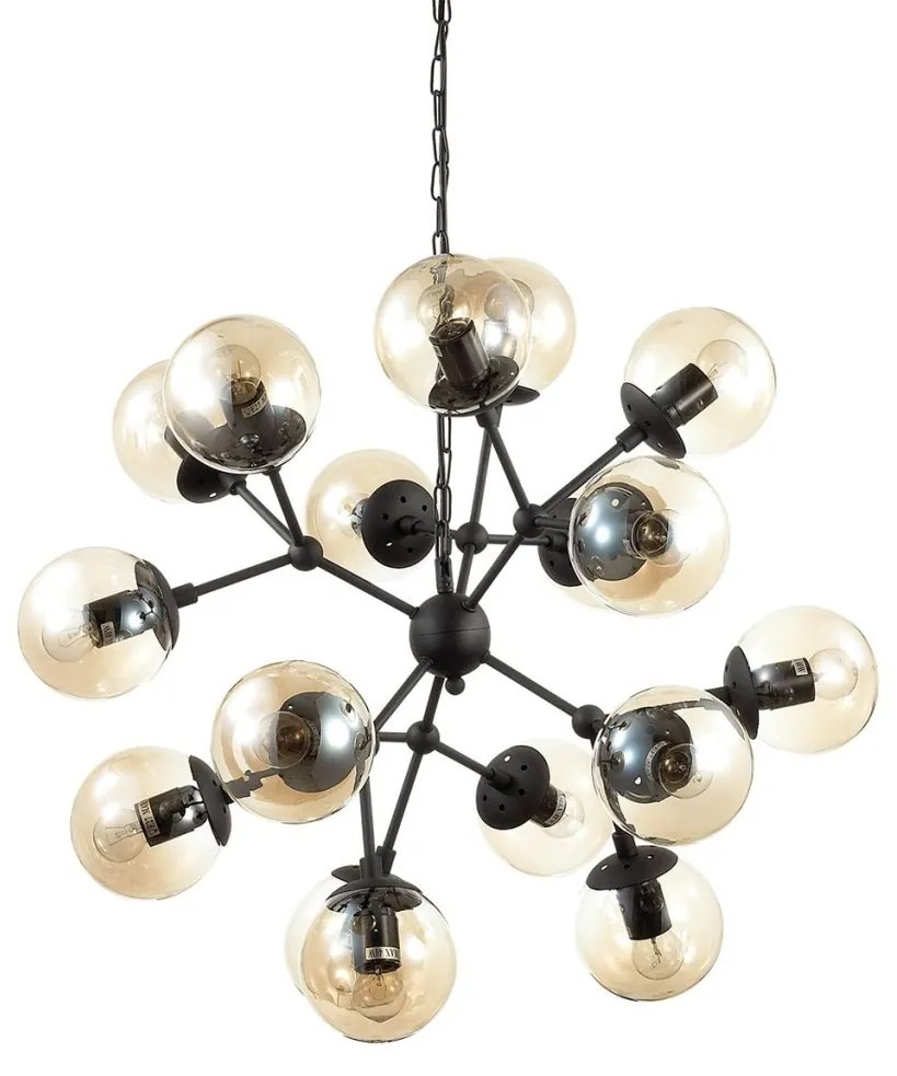 Lustra design industrial cu 18 surse de lumina KEPLER SP18 162478