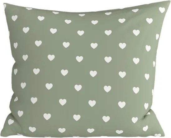 Husa de perna din bumbac SAGHEARTS POLY 45x45 cm, verde
