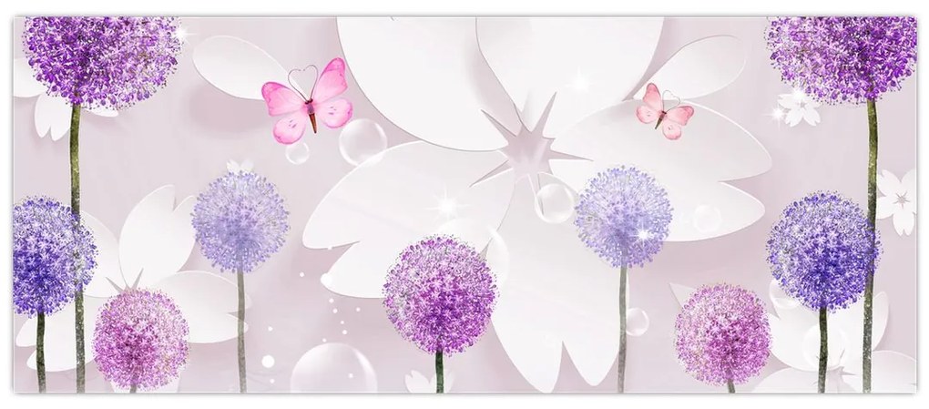 Tablou - Pe râul florilor (120x50 cm)