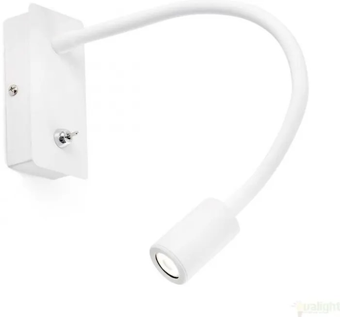 Aplica de perete alba reader LED flexibila, SAMI 41023