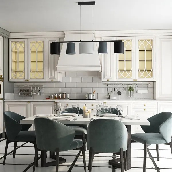 Eglo 98588 - Lustră pe cablu ALMEIDA 5xE14/25W/230V