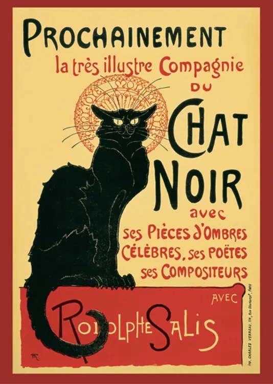 Poster Le Chat Noir - Steinlein, (61 x 91.5 cm)