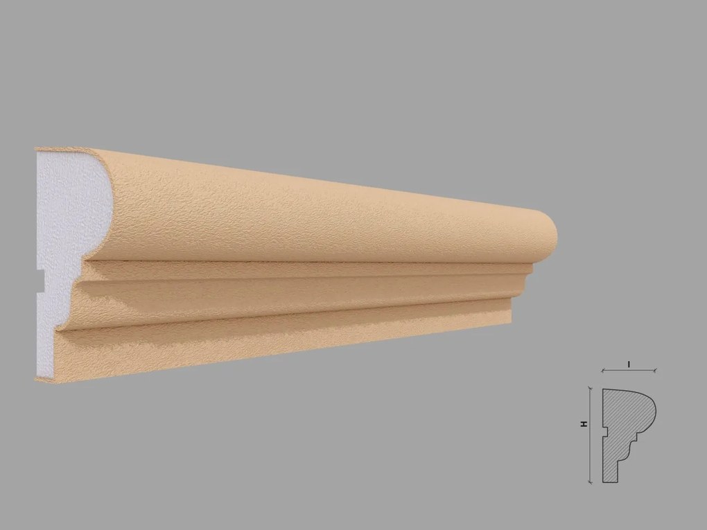 Ancadrament fereastra exterior FP102 dimensiuni 100x55x2000mm