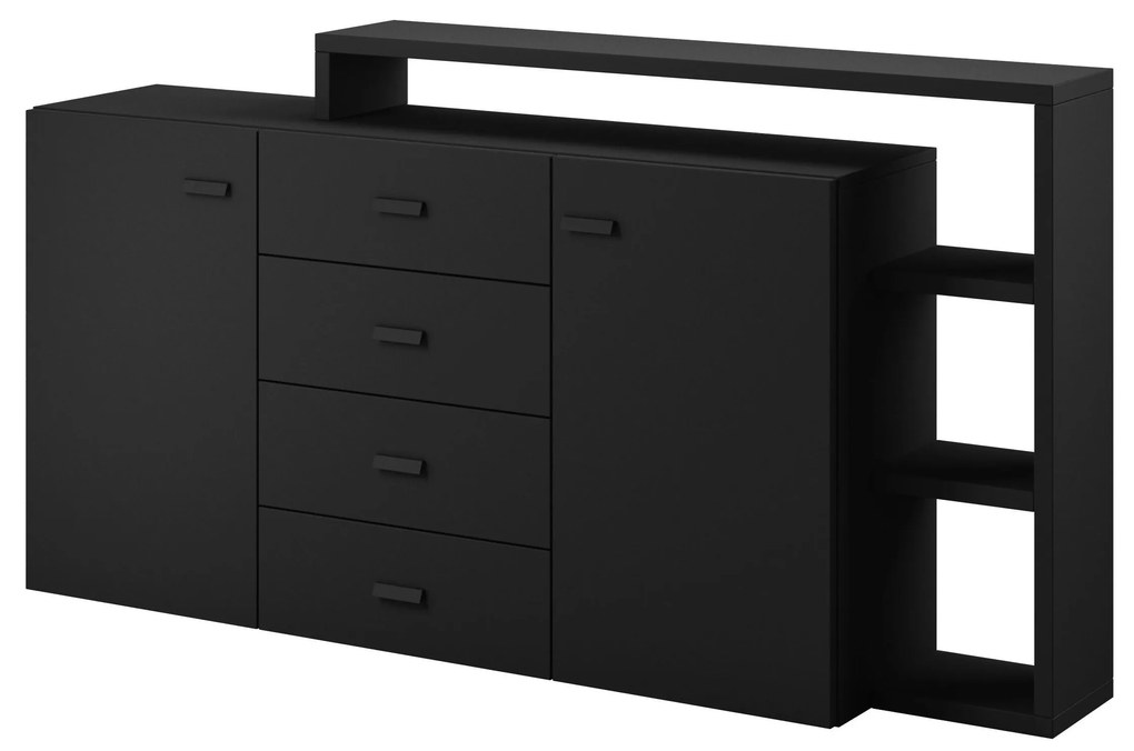 Comodă Bilsby Typ 27 (negru + negru mat). 1030553