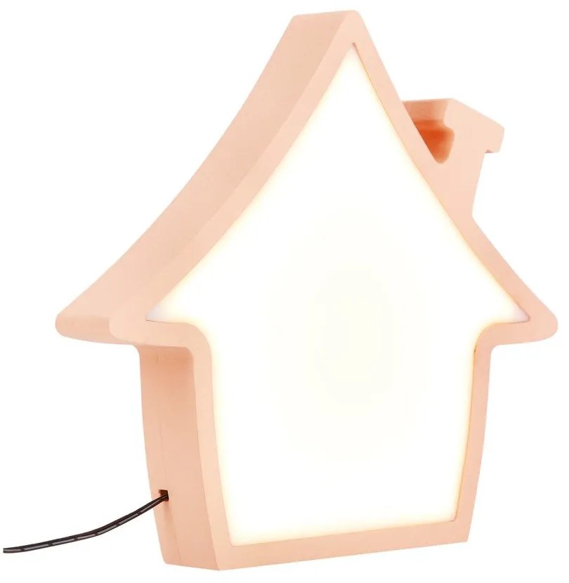 Veioză pentru copii roz House – Candellux Lighting