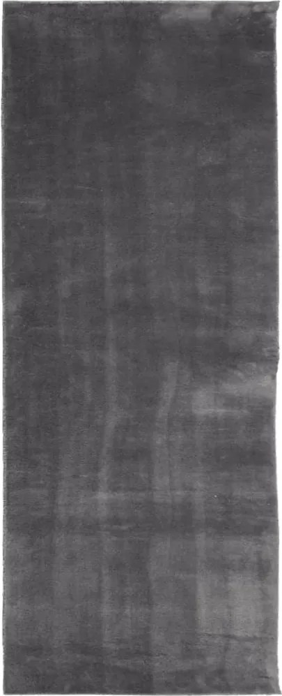 vidaXL Covor HUARTE, fir scurt, moale și lavabil, antracit, 80x200 cm