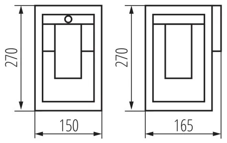 Aplică de exterior cu senzor Kanlux 34982 VIMO 1xE27/15W/230V IP44