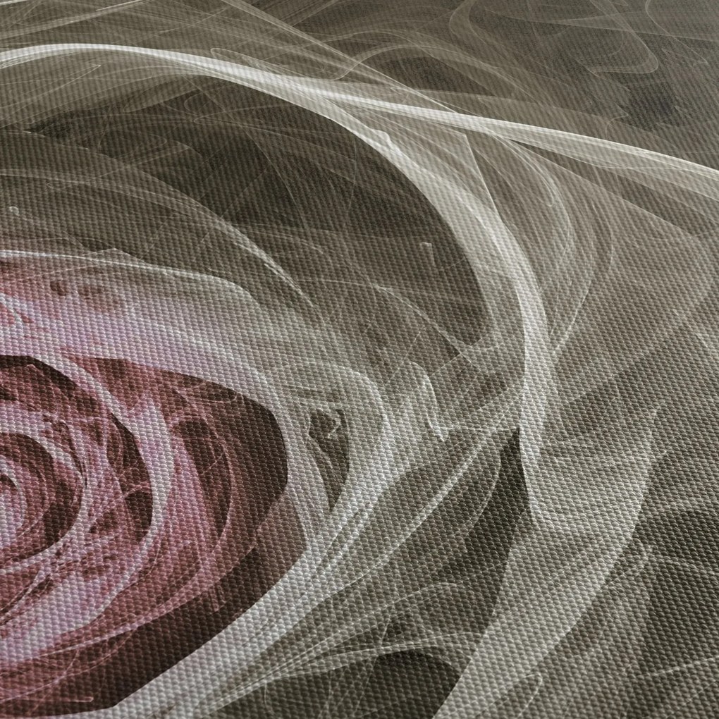 Tablou - Abstract trandafir roz deschis roz (150x105 cm)