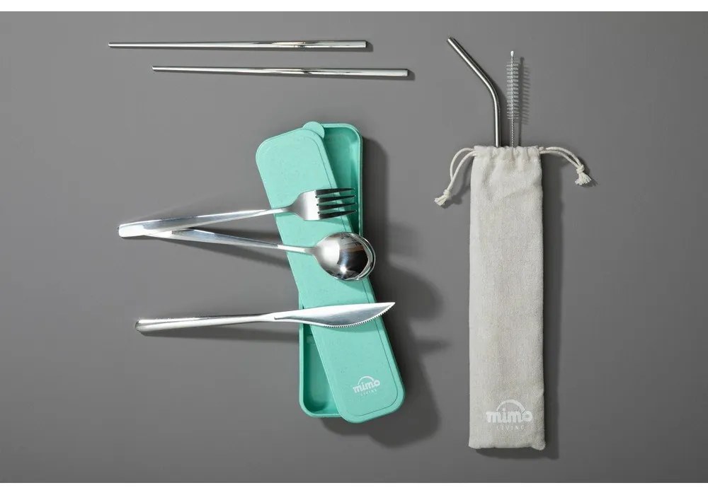 Tacâmuri argintiu din oțel inoxidabil 6 buc. Mimo – Premier Housewares