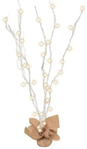 Decorațiune LED de Crăciun 40xLED/3xAA albă