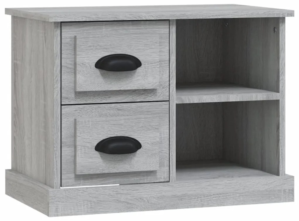 vidaXL Noptieră, gri sonoma, 60x35,5x45 cm