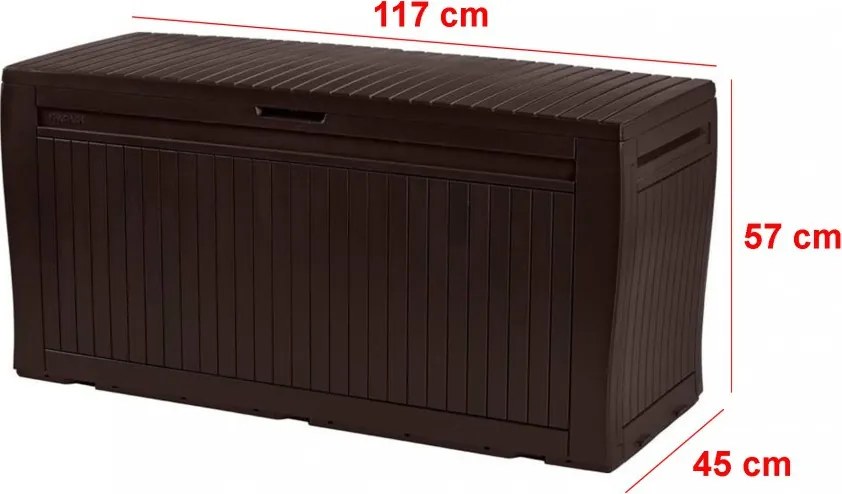 Ladă de depozitare confortabilă pentru punte 270l