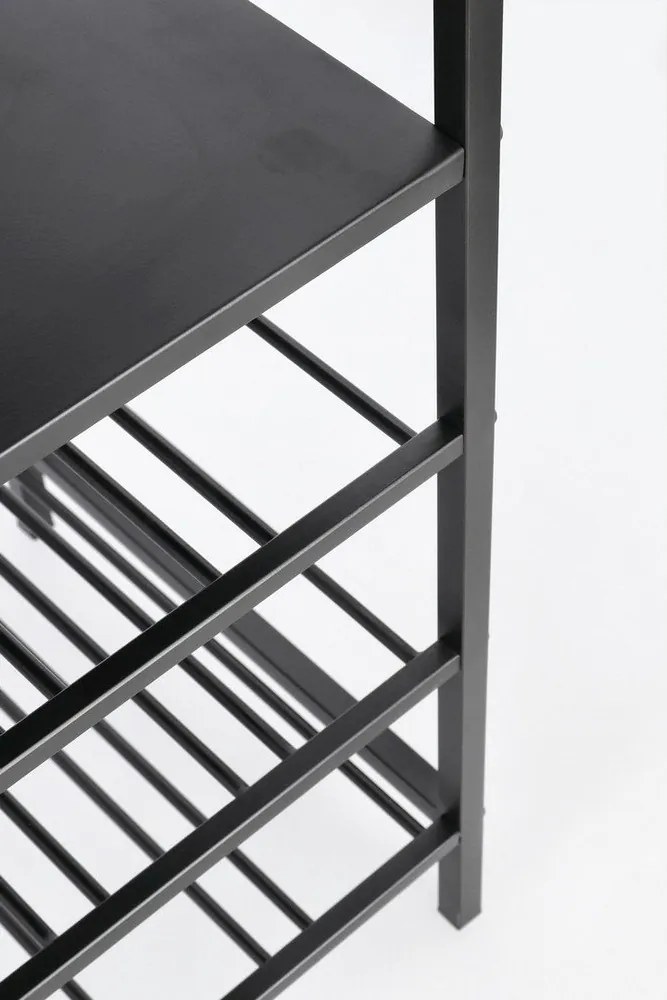 Dulap vinotecă negru din metal număr de sticle 15, 48,5x84,5x34 cm Isaac – Yes Everyday