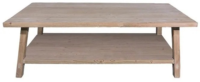 Masuta de cafea, natur, din lemn de pin reciclat, Anatole