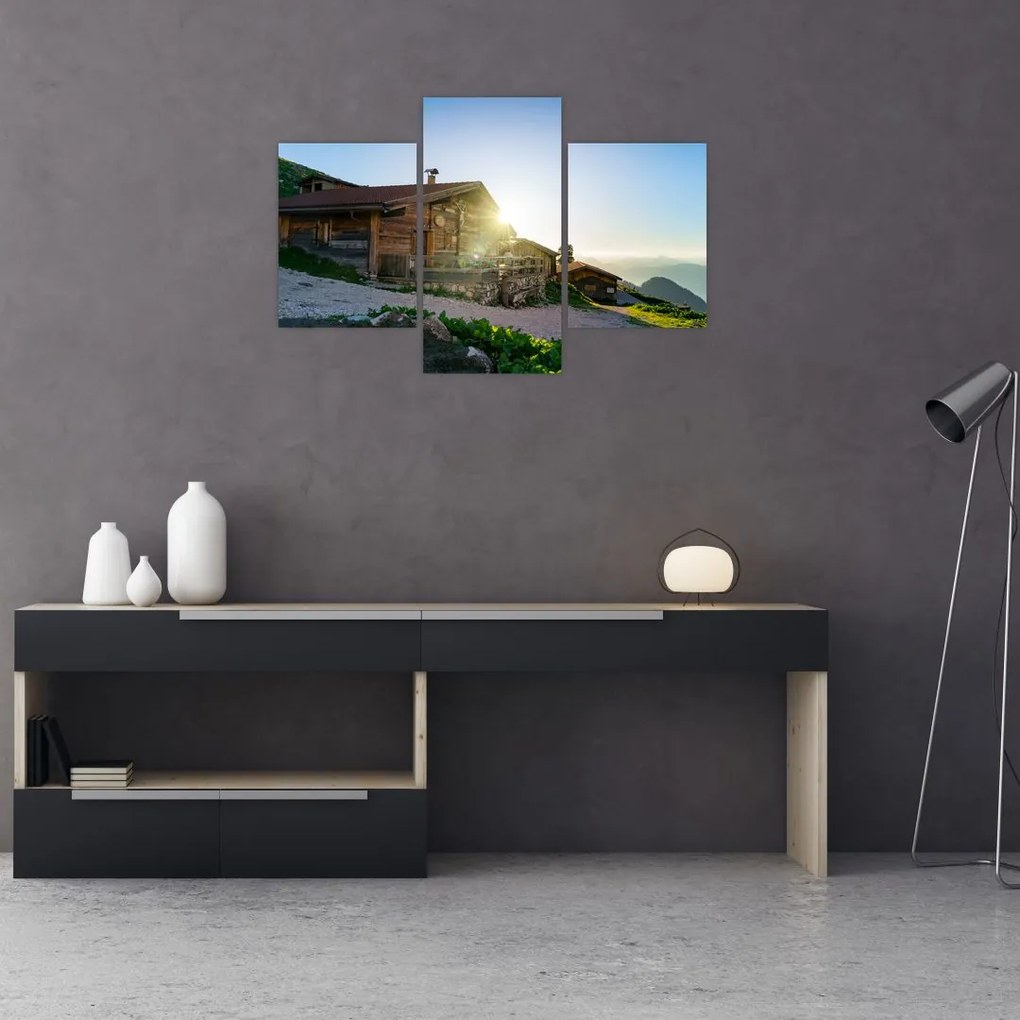 Tablou - Dimineața în Alpi Tirol (90x60 cm)