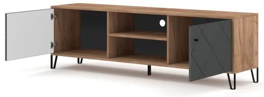 Comodă TV SULA stejar craft/negru