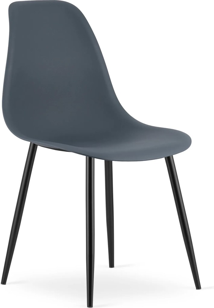 OFERTA Scaun Osaka gri ardezie cu picioare negre, calitate a II-a