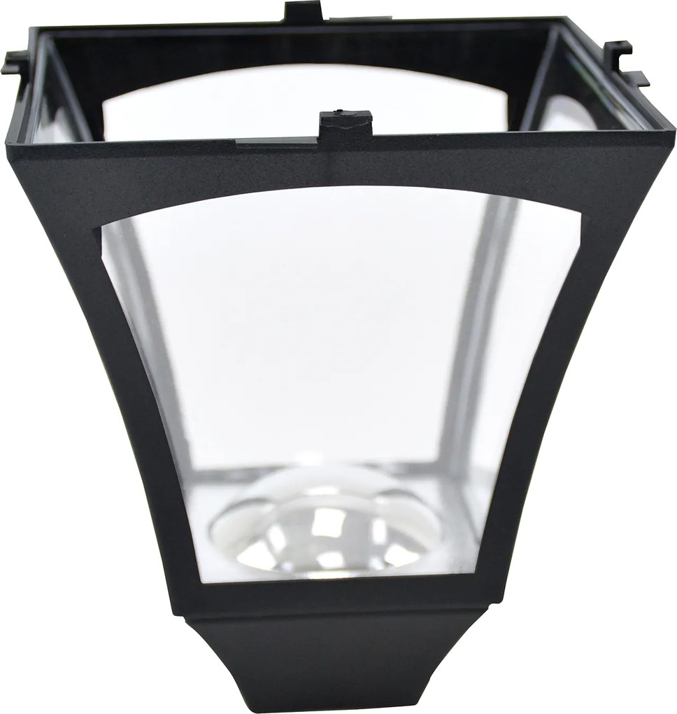 Outsunny Felinar de Grădină Led cu Panouri Solare, 120cm, Negru | Aosom Romania