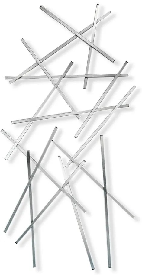Cuier de perete argintiu din metal 100 cm Matches – Spinder Design