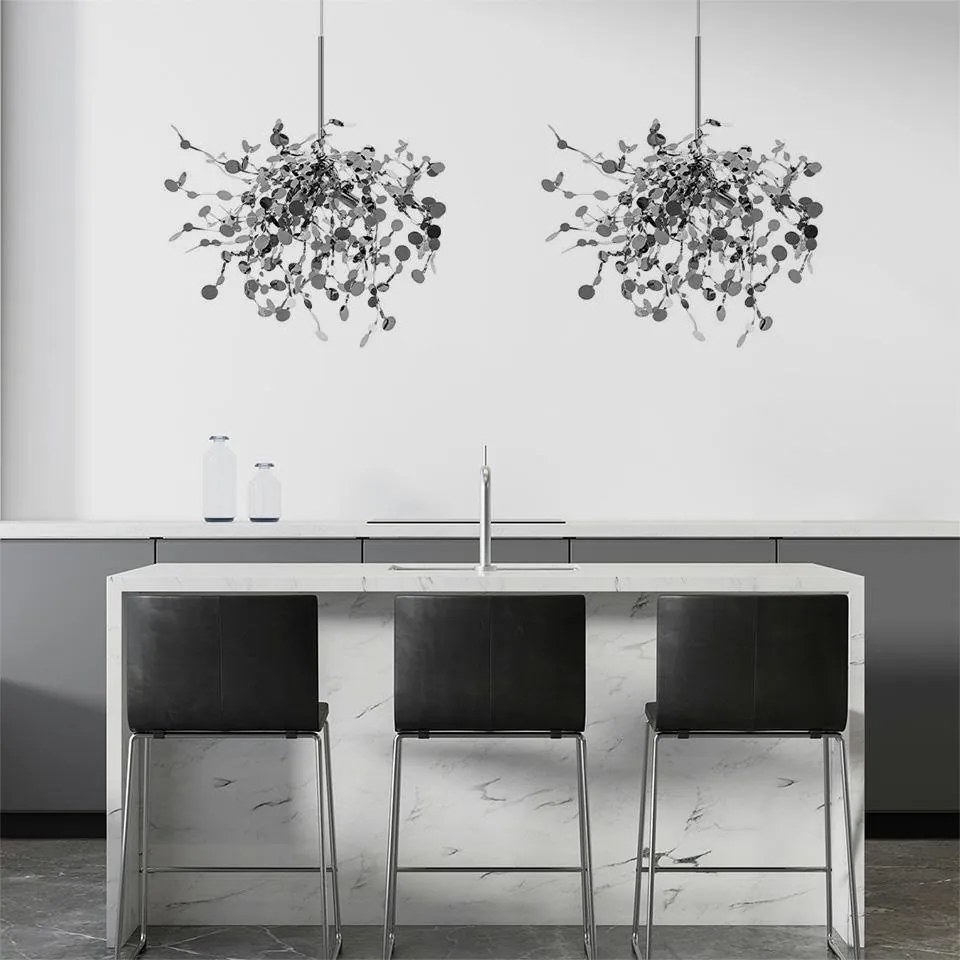 Lustra moderna design deosebit Monede 1 crom