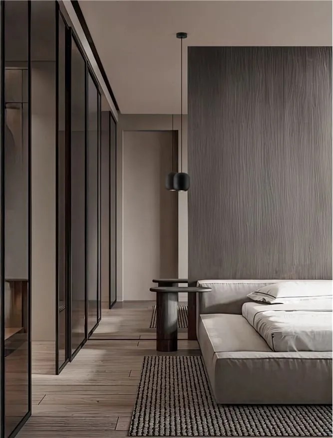 Pendul minimalist metal negru MARLIN