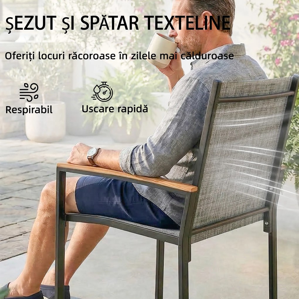 Outsunny bistrou set balcon terasă | Aosom Romania