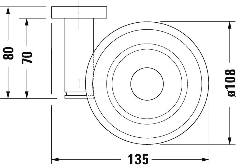 Duravit D-Code Savoniera de perete, dreapta