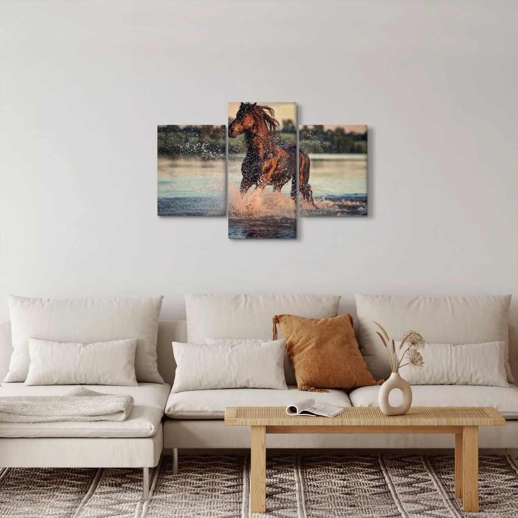 Tablou - Cal care aleargă (90x60 cm)
