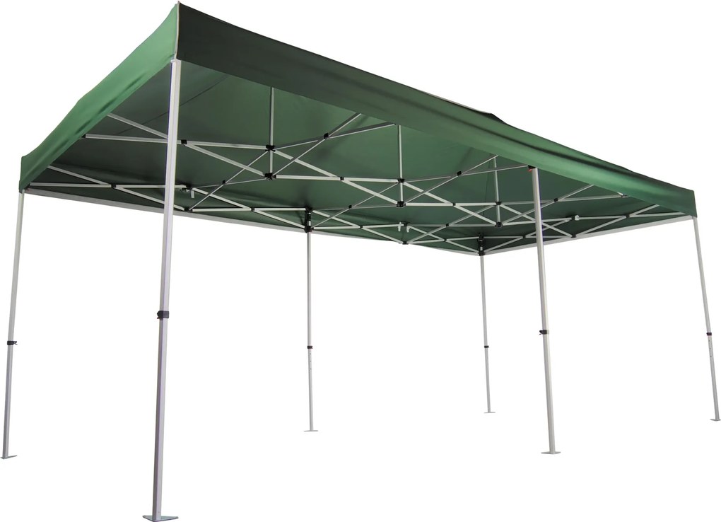 Pavilion de grădină  3x6m - din aluminiu hexagonal, Albastru