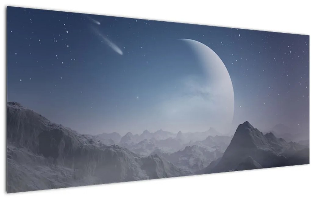 Tablou - Cer deasupra stâncilor (120x50 cm)