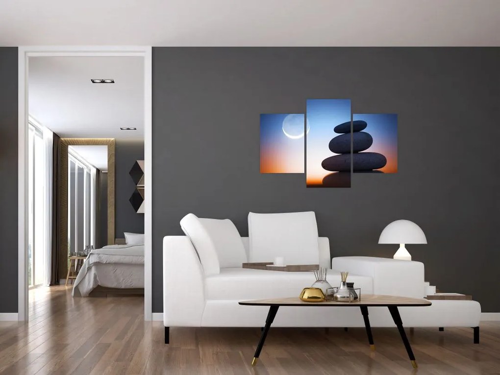 Tablou cu pietre suprapuse (90x60 cm)