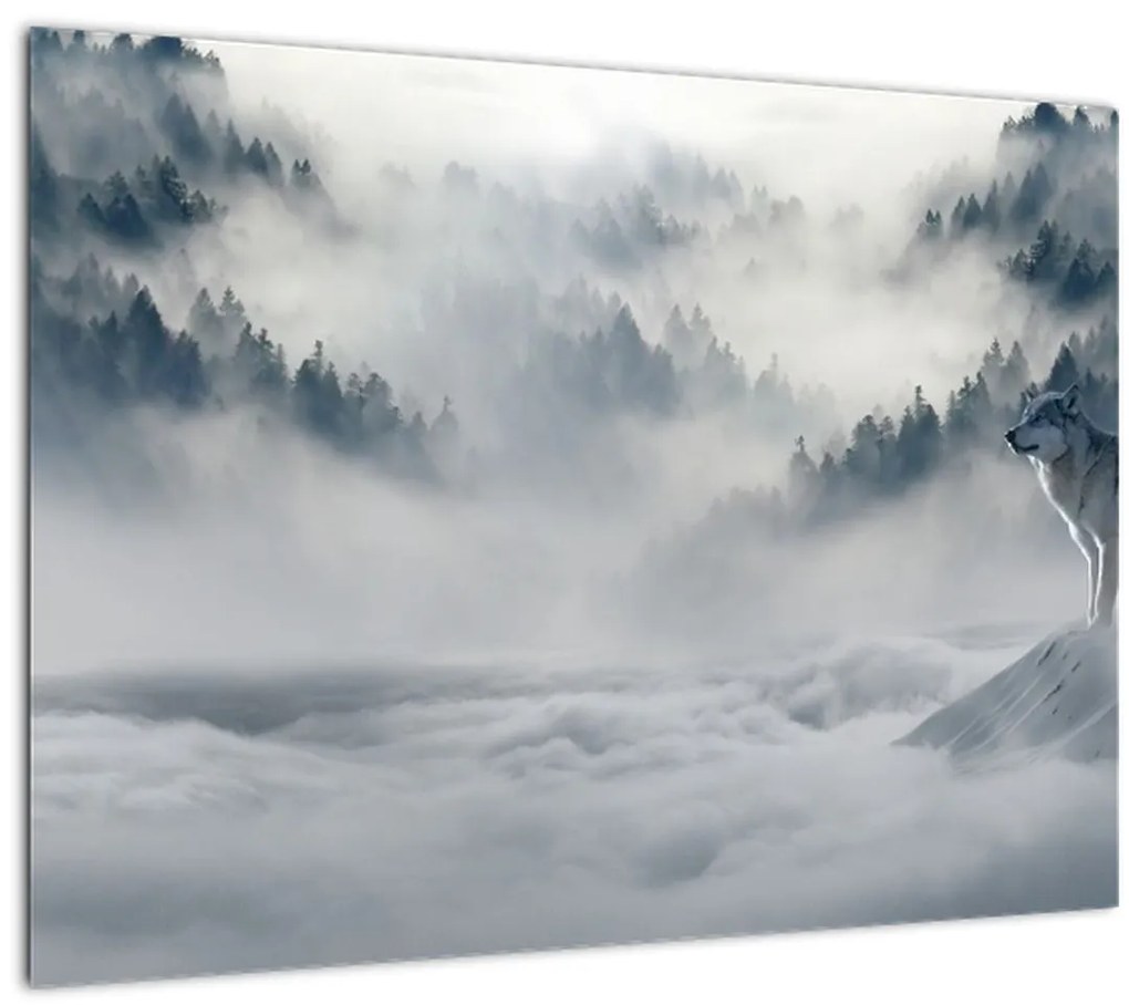 Tablou cu lupi (70x50 cm)