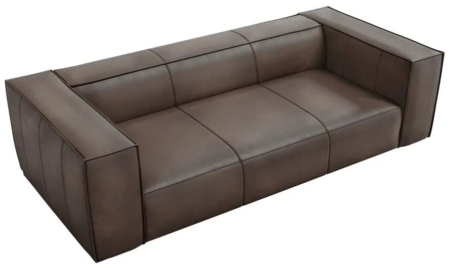 Canapea maro cu tapițerie din piele 227 cm Madame – Windsor &amp; Co Sofas