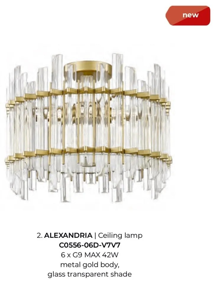 Lustra aplicata design modern Alexandria 6L