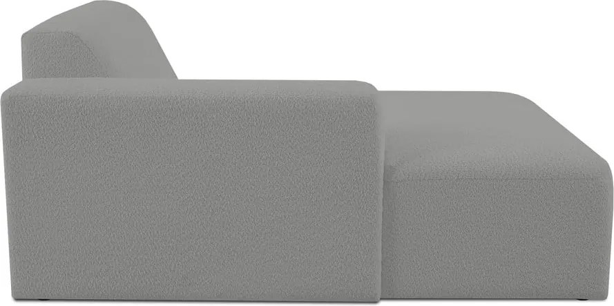 Modul pentru canapea gri cu tapițerie din stofă bouclé (cu colț pe partea stângă ) Roxy – Scandic