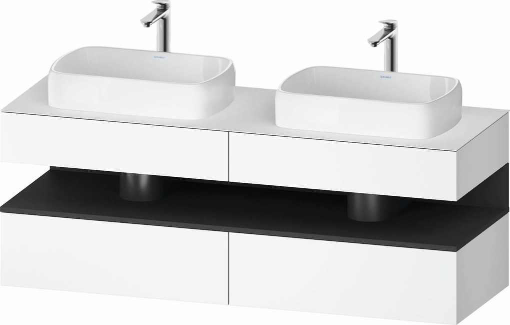 Duravit Qatego dulap 160x55x60 cm sub chiuveta pe perete alb-grafit QA4779049180010