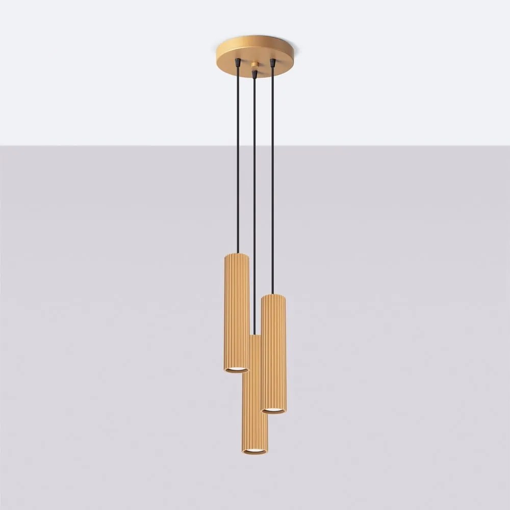 Lustră aurie ø 19,5 cm Gleam – Sollux