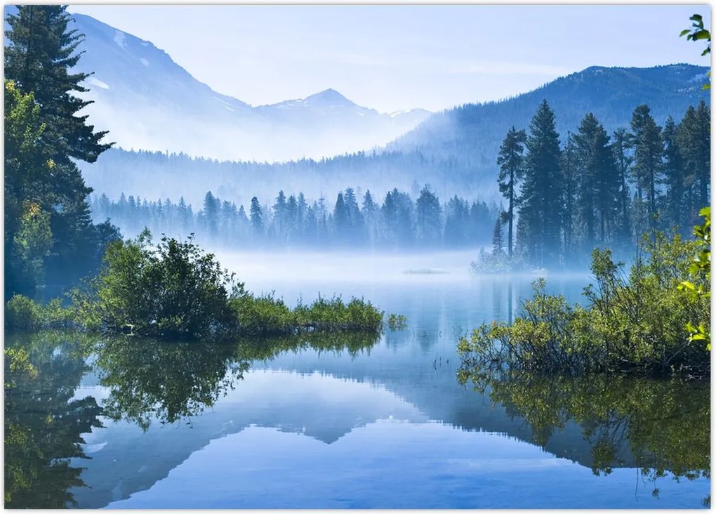 Tablou cu lac montan (70x50 cm)