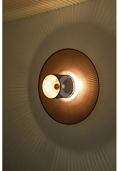 Aplică TOKYO Duolla SHINY 1xE27/15W/230V d. 50 cm cupru/negru