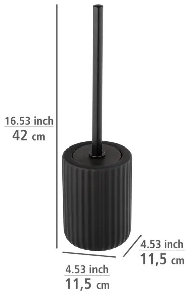 WENKO 24805100 - Perie WC BELLUNO 11,5 x 42 cm, neagră