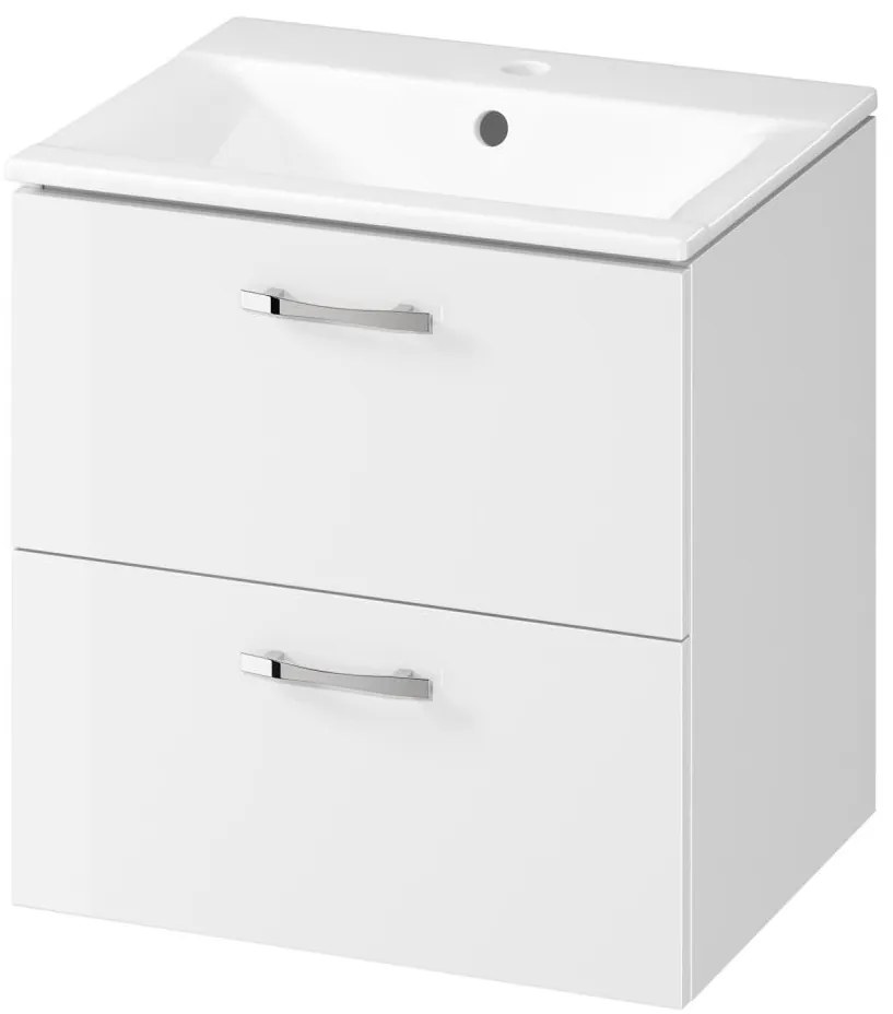 Cersanit S801-456 NIKO - Dulap de baie suspendat cu lavoar, 50 x 40 cm, alb