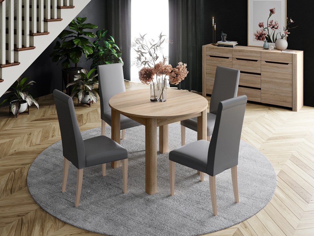 Masă sufragerie Intas (stejar sonoma) (pentru 4 până la 8 persoane). 1068259
