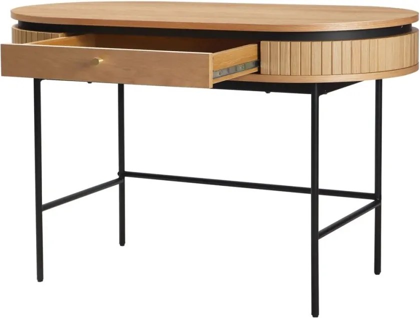 Birou cu furnir de stejar ATELIER 120cm