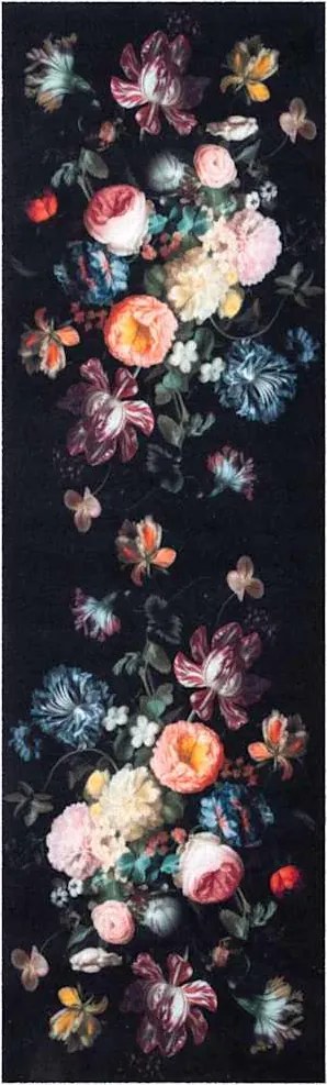 vidaXL Covor de bucătărie Negru 300 x 60 cm Catifea